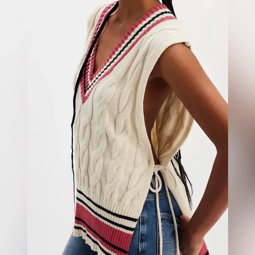 Free People V Neck Sweater Vest